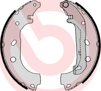 Brembo S 24 539 - Brake Shoe Set www.parts5.com