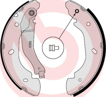 Brembo S 24 538 - Brake Shoe Set www.parts5.com