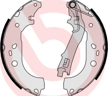 Brembo S 23 533 - Комплект тормозных колодок, барабанные www.parts5.com