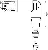 Bremi 13552A1 - Conector, bobina de encendido www.parts5.com