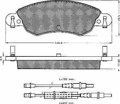 FMSI-VERBAND D2348-9580 - Brake Pad Set, disc brake www.parts5.com