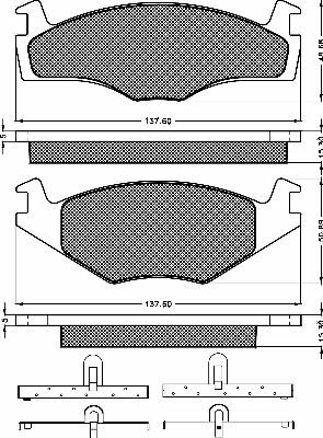 FORMA 262 - Fékbetétkészlet, tárcsafék www.parts5.com