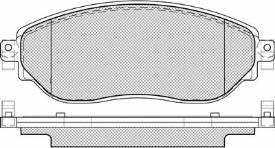 NISSAN 41060-00Q3F - Комплект спирачно феродо, дискови спирачки www.parts5.com