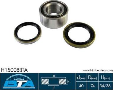 BTA H15008BTA - Set rulment roata www.parts5.com