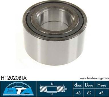 BTA H12020BTA - Set rulment roata www.parts5.com