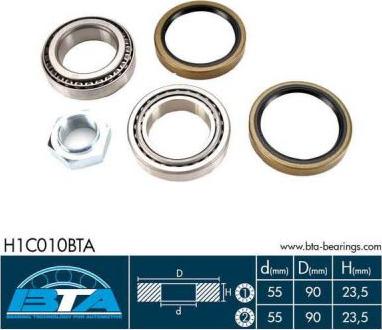 BTA H1C010BTA - Wheel hub, bearing Kit www.parts5.com