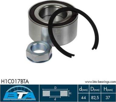 BTA H1C017BTA - Set rulment roata parts5.com