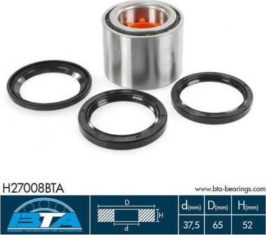 BTA H27008BTA - Σετ ρουλεμάν τροχών www.parts5.com