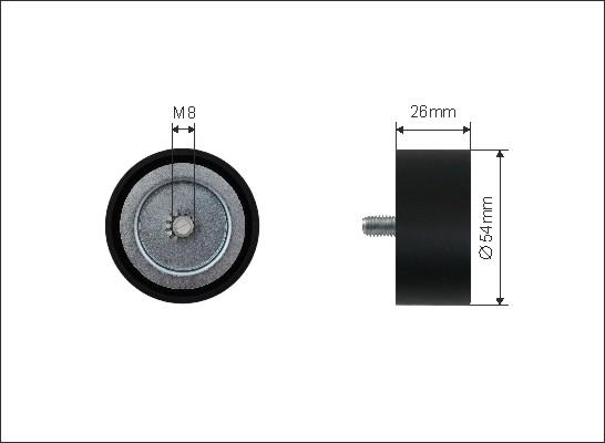 Caffaro 500179 - Ohjainrulla, moniurahihna www.parts5.com