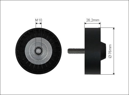 Caffaro 452-137 - Ohjainrulla, moniurahihna www.parts5.com