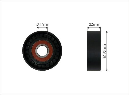 Caffaro 500365 - Rola ghidare / conducere, curea transmisie www.parts5.com