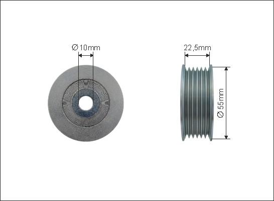 Caffaro 500188 - Deflection / Guide Pulley, v-ribbed belt parts5.com