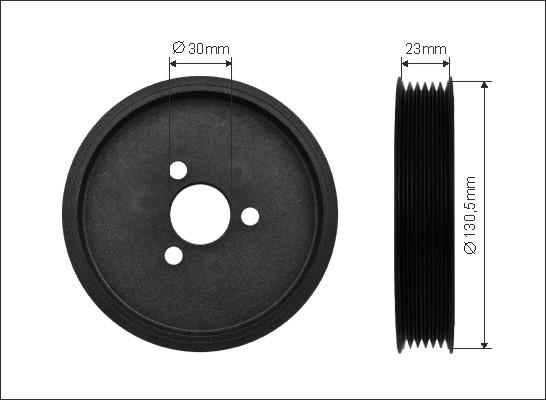 Caffaro 500346 - Szíjtárcsa, szervoszivattyú www.parts5.com