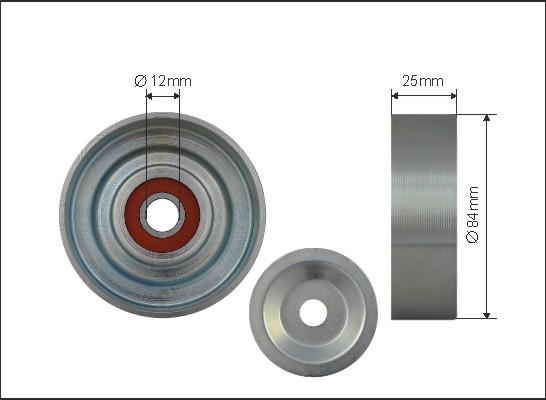 Caffaro 500356 - Rola ghidare / conducere, curea transmisie www.parts5.com