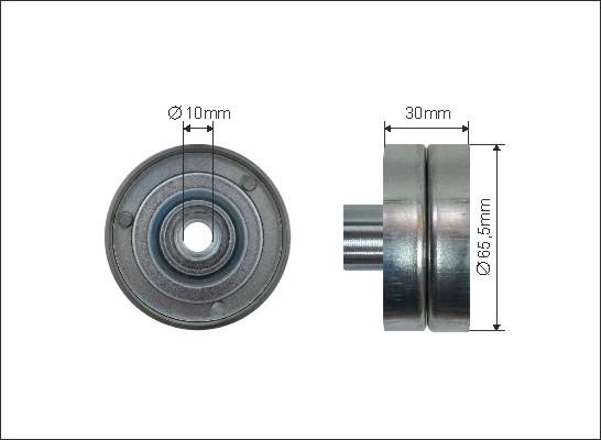 Caffaro 500368 - Deflection / Guide Pulley, v-ribbed belt parts5.com