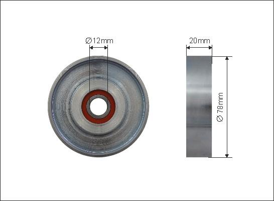 Caffaro 500313 - Rola ghidare / conducere, curea transmisie www.parts5.com