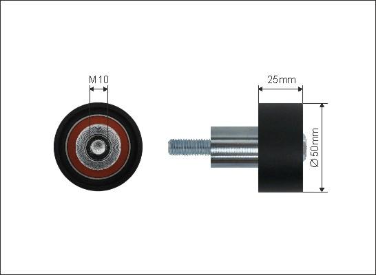 Caffaro 500280 - Obehová / vodiaca kladka ozubeného remeňa www.parts5.com