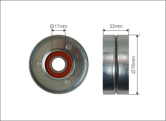 Caffaro 500289 - Ohjainrulla, moniurahihna www.parts5.com