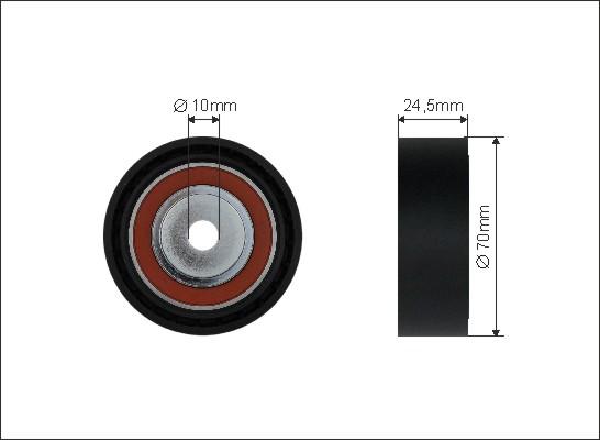 Caffaro 19-25 - Umlenk / Führungsrolle, Keilrippenriemen www.parts5.com