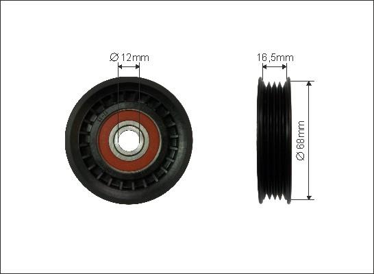 Caffaro 159-80 - Rola ghidare / conducere, curea transmisie www.parts5.com