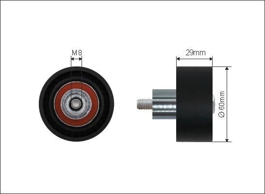 Caffaro 15-15 - Направляющий ролик, зубчатый ремень parts5.com