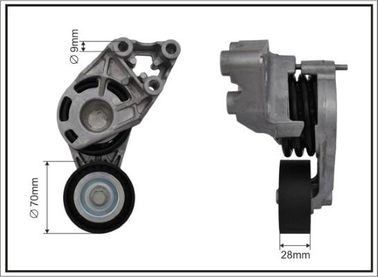 Caffaro 118087SP - Szíjfeszítő, hosszbordás szíj www.parts5.com