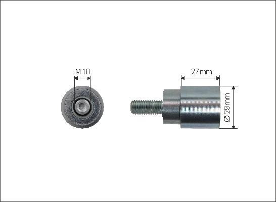 Caffaro 128-10 - Deflection / Guide Pulley, timing belt www.parts5.com