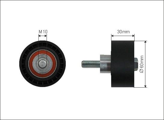 Caffaro 127-10 - Направляющий ролик, зубчатый ремень www.parts5.com