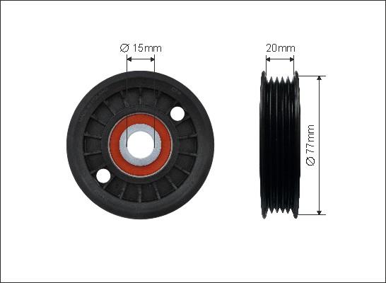 Caffaro 81-98 - Umlenk / Führungsrolle, Keilrippenriemen www.parts5.com