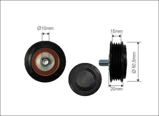 Caffaro 83-25 - Vratná / vodicí kladka, klínový žebrový řemen www.parts5.com