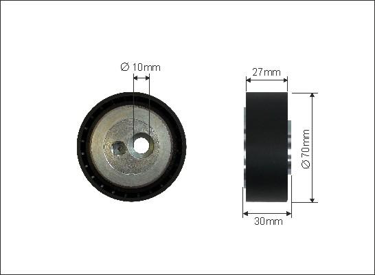 Caffaro 354-122 - Polea inversión / guía, correa poli V www.parts5.com