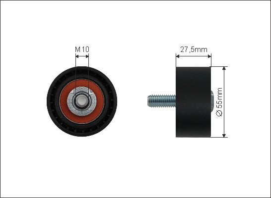 Caffaro 320-99 - Deflection / Guide Pulley, timing belt www.parts5.com