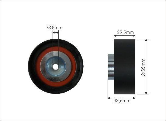 Caffaro 321-113 - Паразитна / водеща ролка, пистов ремък parts5.com