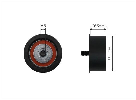 Caffaro 32-39 - Направляющий ролик, зубчатый ремень www.parts5.com