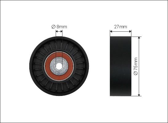 Caffaro 265-40 - Rola ghidare / conducere, curea transmisie www.parts5.com