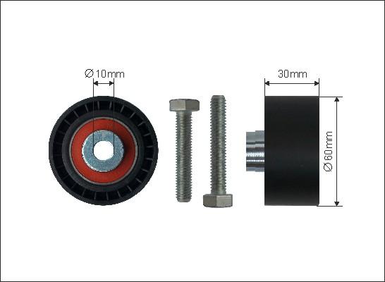 Caffaro 267-44 - Szíjtárcsa / vezetőgörgő, fogasszíj www.parts5.com