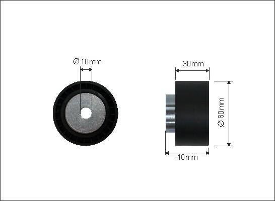 Caffaro 23-31 - Паразитна / водеща ролка, зъбен ремък www.parts5.com