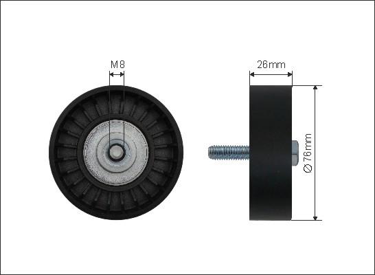 Caffaro 22-56 - Saptırma / Kılavuz makarası, Kanallı V-kayışı www.parts5.com