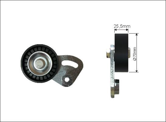 Caffaro 225-00 - Натяжитель, поликлиновый ремень www.parts5.com