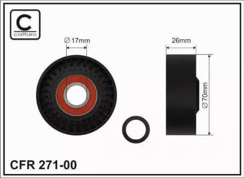 KRAFT AUTOMOTIVE 1220961 - Skretni / vodeći valjak, klinasti rebrasti remen www.parts5.com