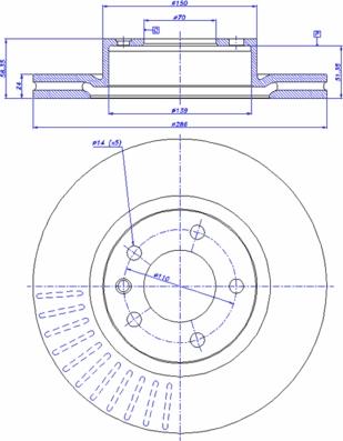 TRW DF2720 - Disque de frein www.parts5.com