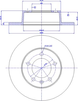 Trusting DF965 - Тормозной диск www.parts5.com