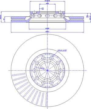 ATE 24.0125-0172.1 - Brake Disc parts5.com