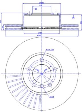 Meyle 383 521 0003/PD - Disc frana www.parts5.com