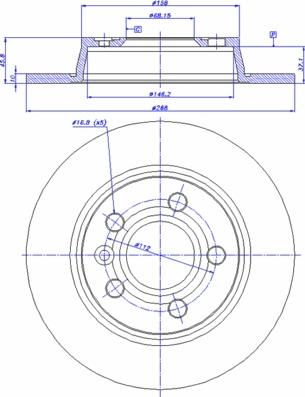 Cifam 800-404C - Disc frana www.parts5.com