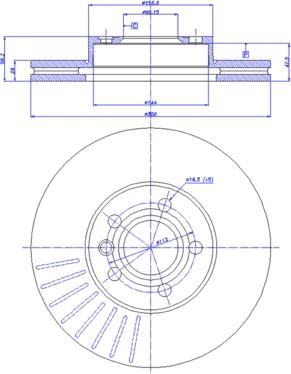 KRAFT AUTOMOTIVE 6040410 - Disc frana www.parts5.com