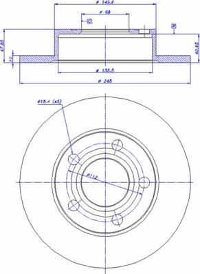 Delphi BG3381 - Disco de freno www.parts5.com