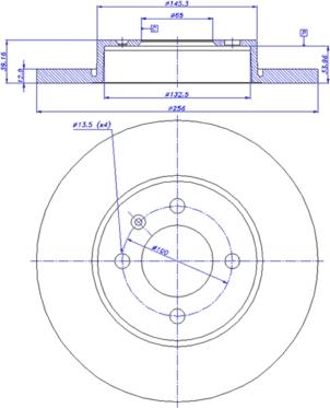 BOSCH 0 986 478 329 - Brake Disc www.parts5.com