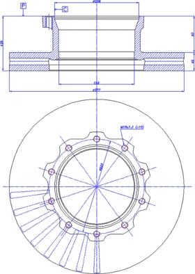 Knorr Bremse K069333 - Zavorni kolut www.parts5.com