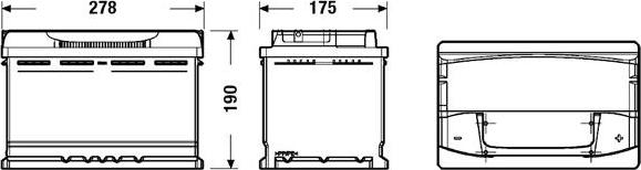 CENTRA CA770 - Стартов акумулатор www.parts5.com